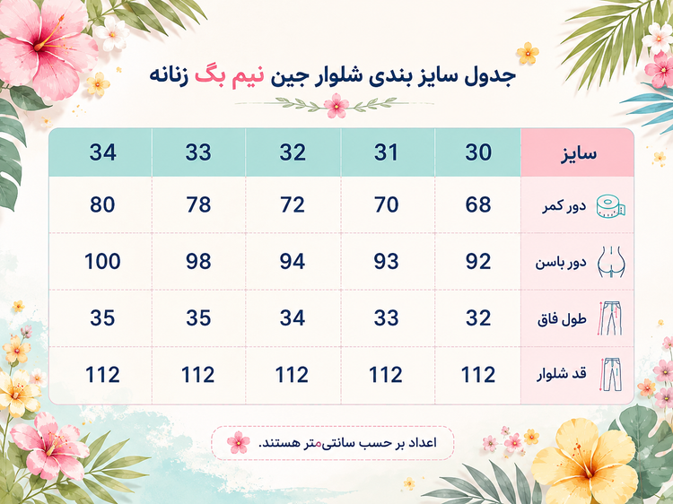 شلوار جین نیم بگ زنانه یوسف مدل Wildgirls بادوام و جذاب