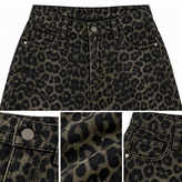 شلوار جین بگ پلنگی زنانه یوسف مدل Leopard شیک و جذاب